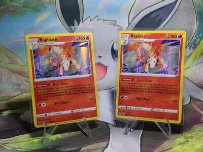 Pokemon Tcg Silver Tempest Rapidash Holo Rare Nm Ebay