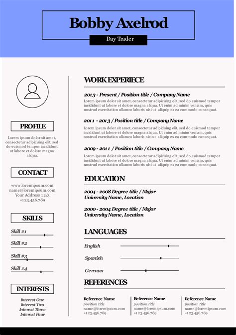 26 View Resume Template Simple Riset