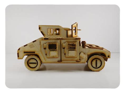 Up Armored Humvee Wood Model Kit Wood Models Kits You Build