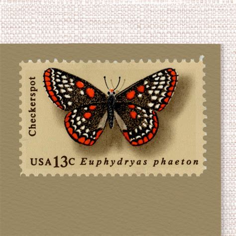 13 Butterflies Pack Of 25 Unused Stamps From 1977 Vintagepostagestamps