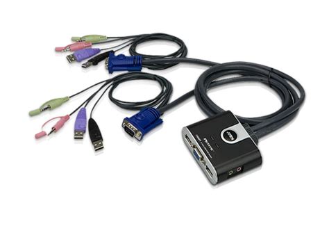 2- Port USB KVM Switch with File Transfer - CS62T, ATEN Cable KVM ...