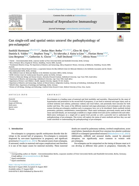 PDF Can Single Cell And Spatial Omics Unravel The Pathophysiology Of