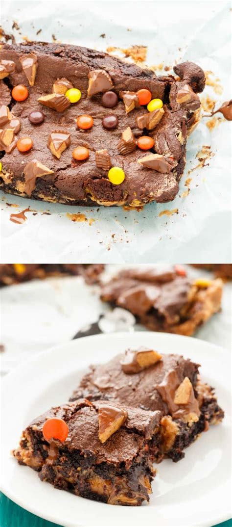 Reese's Peanut Butter Brownies - The Cookie Writer