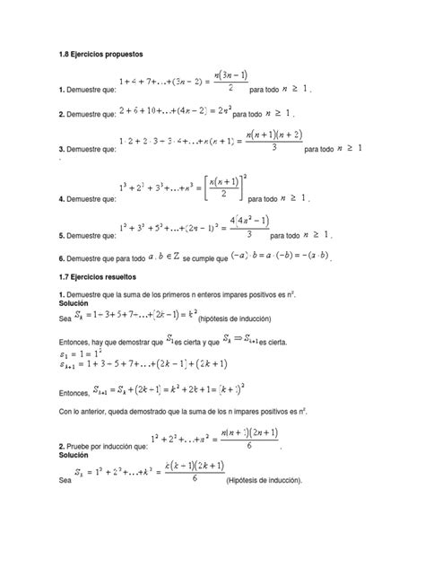 PDF EJERCICIOS DE INDUCCION MATEMATICA Docx DOKUMEN TIPS