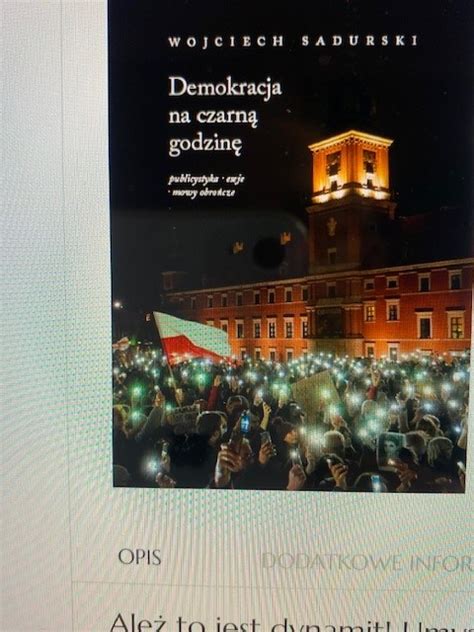 Wojciech Sadurski On Twitter Ju Nied Ugo Moja Najwa Niejsza Ksi Ka