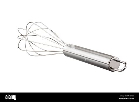 Stainless Whisk Isolated On White Background Stock Photo Alamy