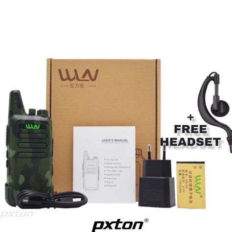 Jual PXTON Sepasang HT WLN KD C1 HT UHF Free Handsfree Lengkap KDC1