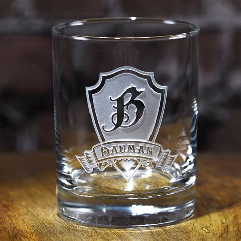 Engraved Whiskey Scotch Rocks Glasses Personalized Set Of 6 Etsy