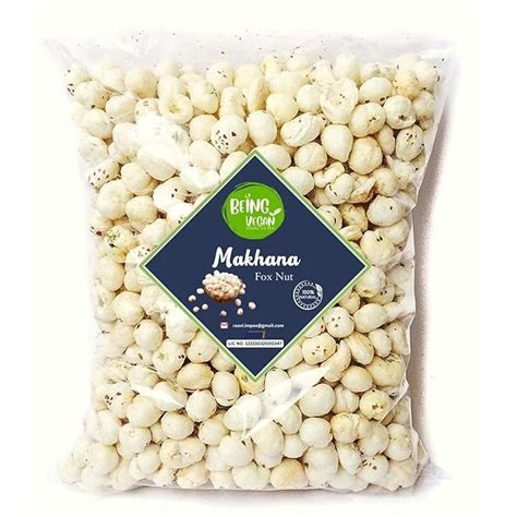 Being Vegan Natural Fox Nuts Phool Makhana Gorgon Nut Puffed I Makhana