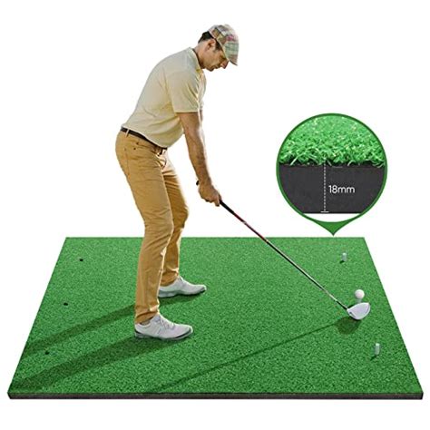 Golf Training Mat5x4ft Thickening Golf Hitting Mat Home Golf Turf Practice Mats For Indoor