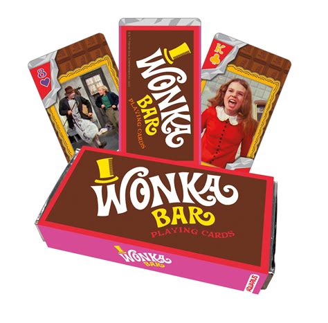 Buy Aquarius Willy Wonka Chocolate Bar Premium Playing Cards Willy