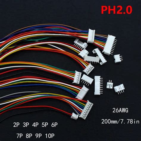 Mini Micro JST 2 0 PH Conector Macho Y Hembra De 2 3 4 5 6