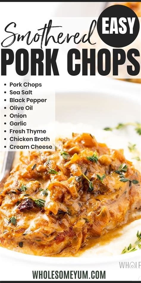 A Flavorful Easy Baked Smothered Pork Chops Recipe With Onion Gravy