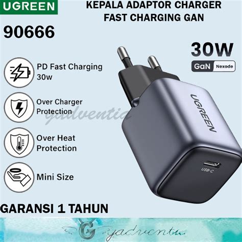 Jual Ugreen Nexode Gan Kepala Adaptor Charger Fast Charging Untuk