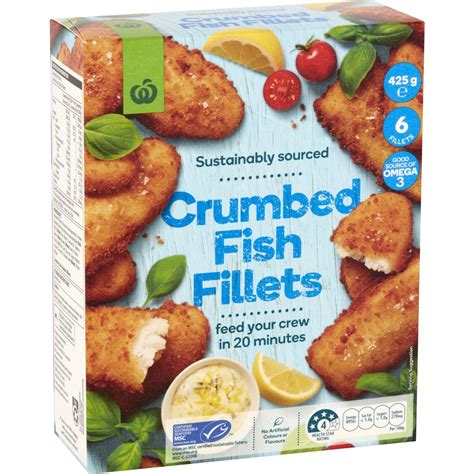 Woolworths Fish Fillets Crumbed 425g Woolworths