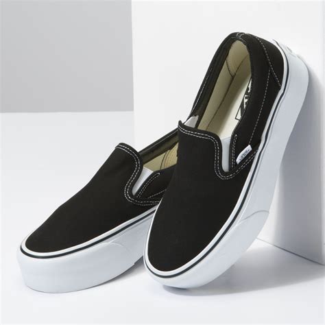 Zapatillas Ua Classic Slip On Stackform Canvas Blacktrue White Vans Chile