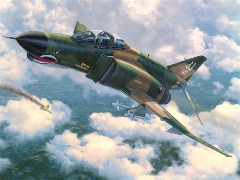 F 4 Phantom Ii Digital Art F 4e Mig Killers By Stu Shepherd Aircraft