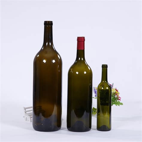 Dark Green Colored 375ml 500ml 750ml 1000ml Glass Wine Bottle China Glass Bottle And Olive Oil