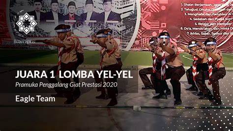 Juara 1 Lomba Yel Yel Pramuka Penggalang Giat Prestasi 2020 Eagle