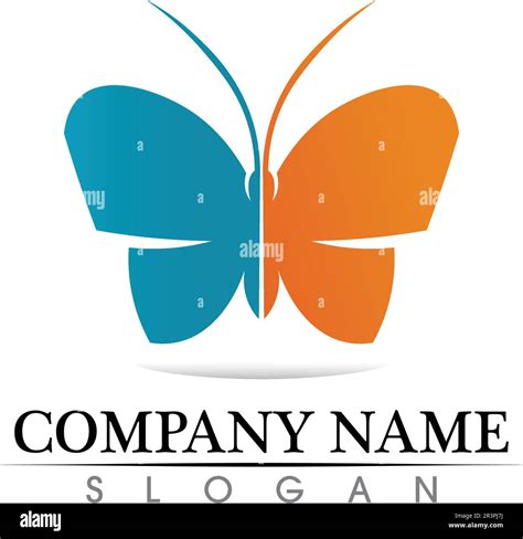 Vector Butterfly Conceptual Simple Colorful Icon Logo Vector