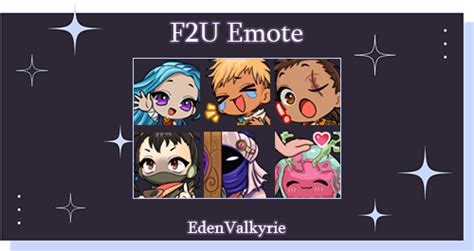 F2u Sea Of Stars Emotes Eden Valkyries Ko Fi Shop Ko Fi ️ Where