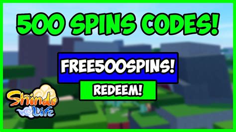 500 SPINS NEWEST Spin Codes In Shindo Life 500 SPINS 30k RELL