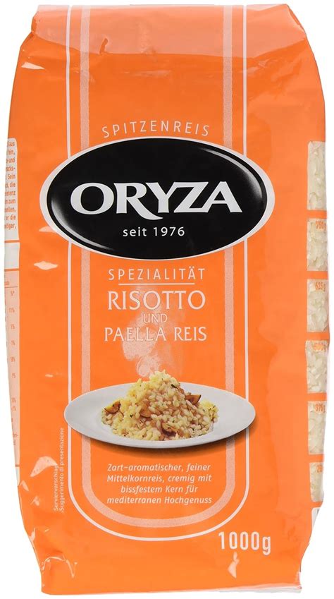 Oryza Risotto Paella Reis lose 1 kg Amazon de Lebensmittel Getränke