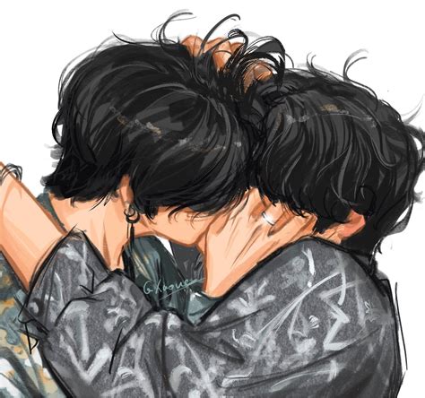 Xaoue宵月 on Twitter in 2020 Taekook Vkook fanart Jungkook fanart