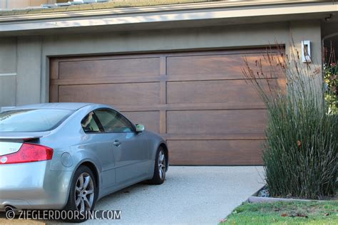 Contemporary Modern Wood Garage Doors - Ziegler Doors, Inc.