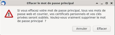 Prot Ger Son Thunderbird Avec Un Mot De Passe Principal Assistance De