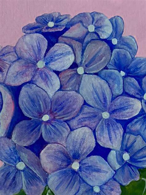 Hydrangea Flower Painting By Rashi Agrawal Exotic India Art