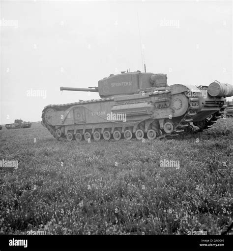 The British Army In The United Kingdom 1939 45 Churchill Iii Tank Of 33rd Army Tank Brigade Near