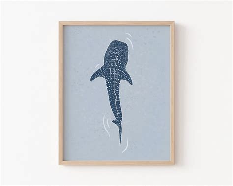 Whale Shark Art Print | Shark art, Shark painting, Shark illustration