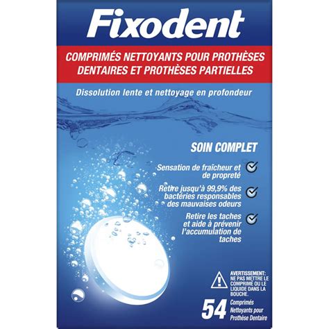 FIXODENT Comprimés nettoyants prothèses