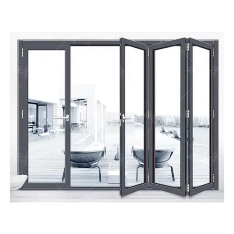 Bulk Bifold Doors Aluminium Folding Patio Glass Sliding Folding Patio