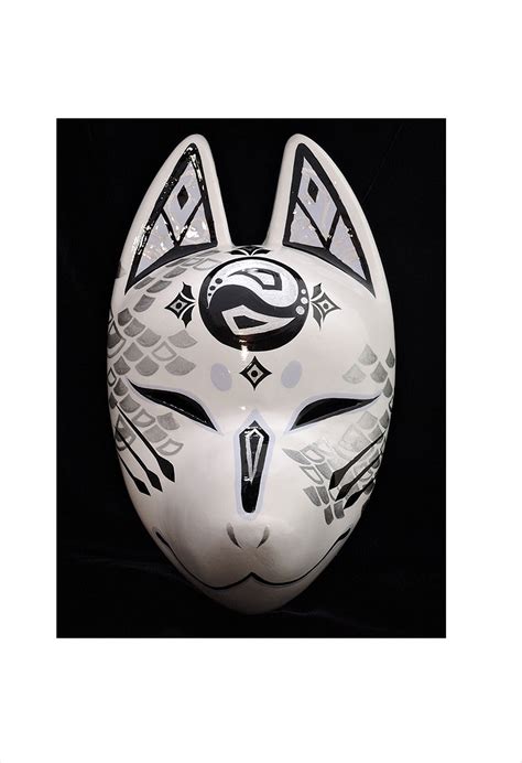 Full Face Fox Mask Kitsune Kitsune Hand Made Painted From - Etsy