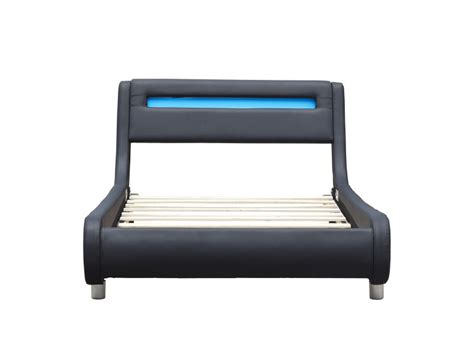 Lit Gina Pour Matelas X Sommier T Te De Lit Incurvee Couleur