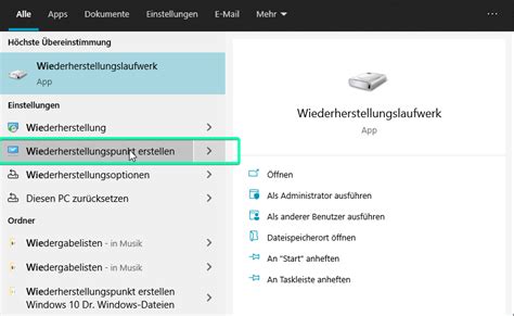 gelöst Frage Wie einen Wiederherstellungspunkt in Win 10