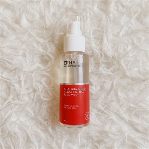 Jual ERHA Age Corrector AHA BHA Red Algae Extract Facial Wash 90ml