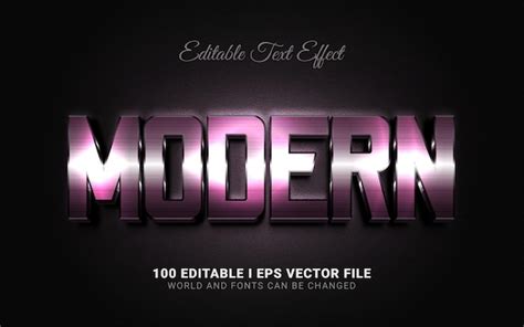 Premium Vector Modern Text Effect