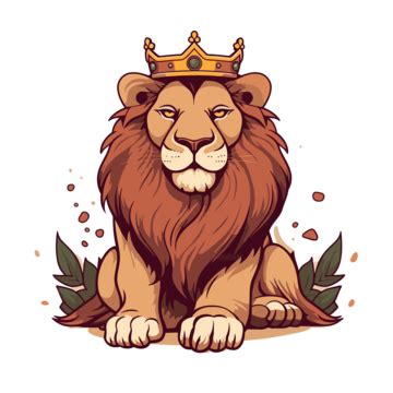 Lion Crown Cartoon Vector Lion Clipart Crown Clipart Cartoon Clipart