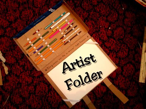 artist folder instructables