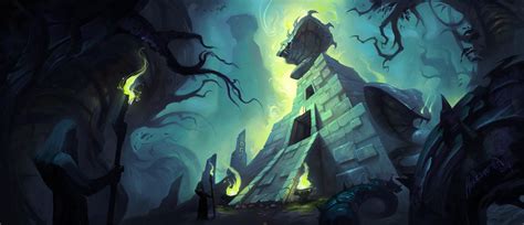 Harrington Snake Temple Concept Art Art Hand Painting Art