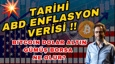 SON DAKİKATARİHİ ABD ENFLASYON VERİSİ BITCOIN DOLAR ALTIN GÜMÜŞ