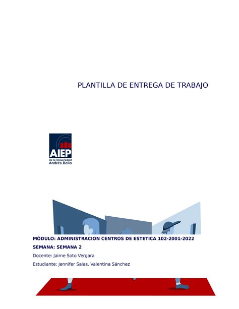 Plantilla Trabajo Plantilla De Entrega De Trabajo M Dulo