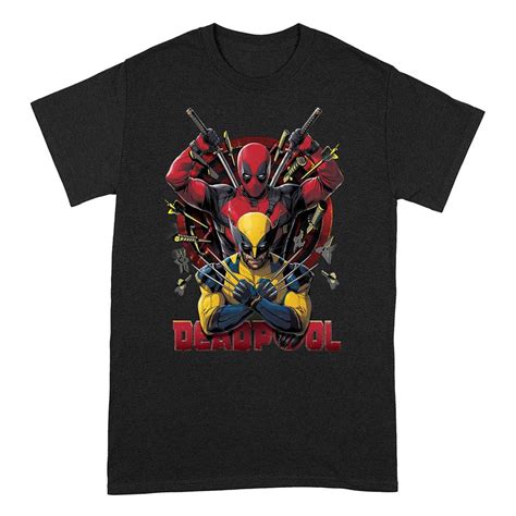 Deadpool T Shirt Deadpool And Wolverine Pose Eu