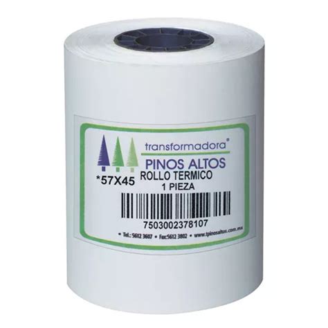 Compra Pcm Rollo De Papel T Rmico X Mm Blanco Rollos Rt