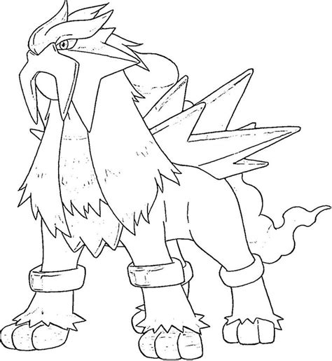 Entei Pokemon Coloring Pages Pokemon Coloring Pages Pokemon Coloring