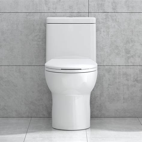 ADA Height One piece dual flush elongated 12'' rough in toilet (Seat