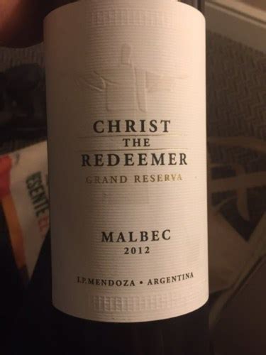 Christ The Redeemer Grand Reserva Malbec Vivino